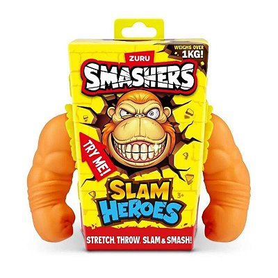 Smashers GORILA Macaco ESTICA Elástico Laranja SLAM HEROES