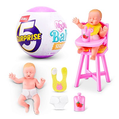 Boneca Mini Baby Surprise - Mini Bebe Silicone serie 2