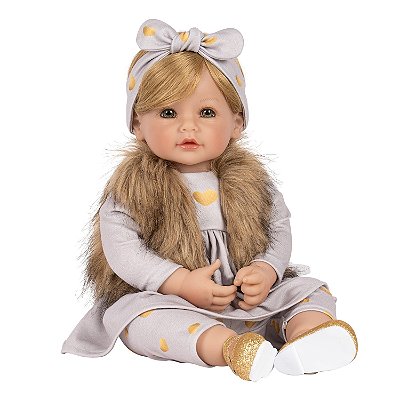 Bebe Reborn Boneca Adora Doll Menina Glam Baby Corpo de Pano 23032