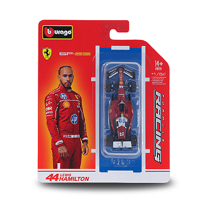 Miniatura Miniatura Carro Formula 1 Ferrari Lewis Hamilton 1:64 Bburago