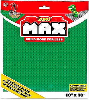 Base de Construção para Blocos de Montar 25x25cm Verde MAX