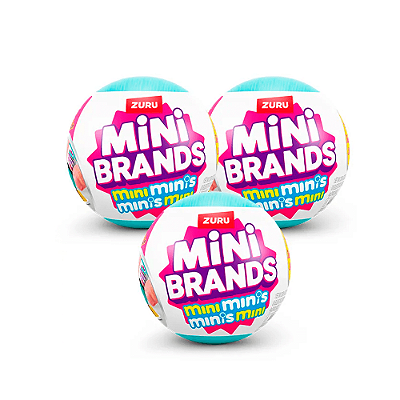 Kit 3 Mini Brands Fill The Fridge Mini Minis - Candide