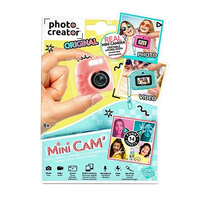 MIni Camera Fotográfica Digital Laranja Instant Vintage f2561