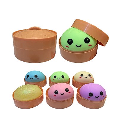 Fidget Toy Squishy Dumpling Bolinho Surpresa Anti Stress