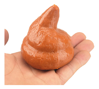 Fidget Toy Squish Cocô de Apertar Falso Pegadinha