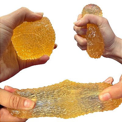 Squishy Cubo Gelo Texturizado de Apertar Anti estresse Sensorial