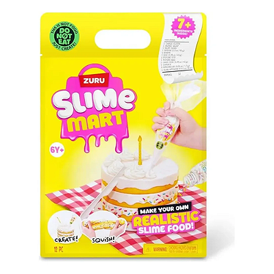 Kit Comida de Slime Mart Bolo Aniversario