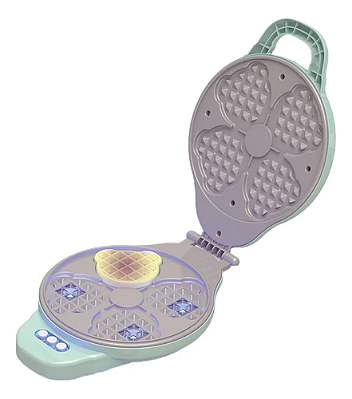 Kit Cozinha Infantil Maquina Waffle de Brinquedo Infantil com Luz
