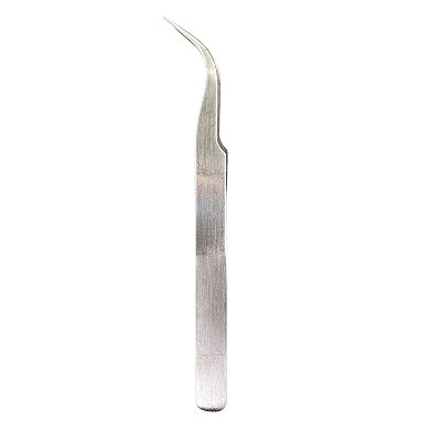 Pinça Curva Prata Mandala