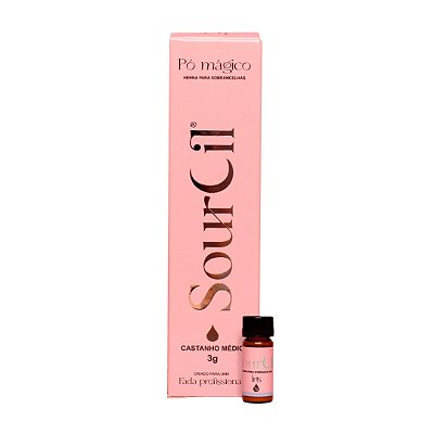 Henna Sourcil Premium - Castanho Médio