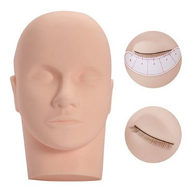 Cabeça de Treino para Cílios