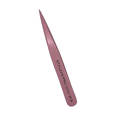 Pinça de Sobrancelha Staleks Pro - TE-11-5- Rosa - Ponta Fina