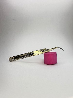 Pinça Curva Dourada