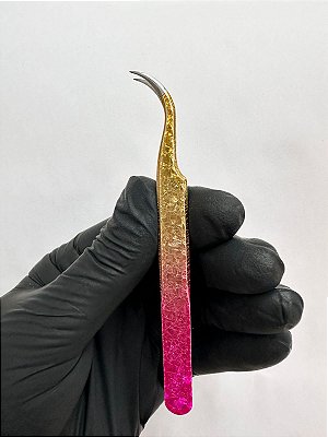 Pinça Curva com Gliter