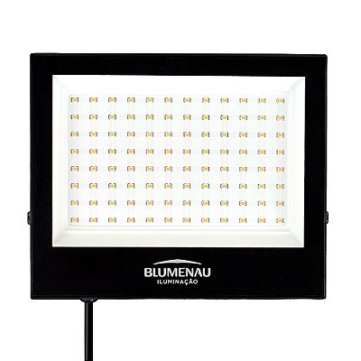 Refletor LED Play 100W IP66 | Alumínio Preto | 6.500K – Bivolt