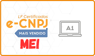 E-CNPJ TIPO A1 ARMAZENADO NO COMPUTADOR - MEI