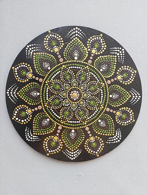 Mandala em pontilhismo 35 cm