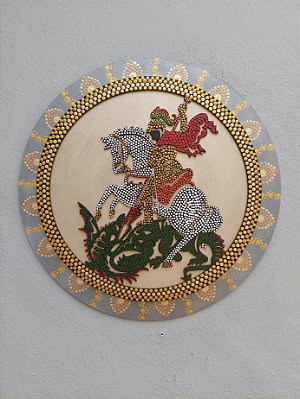 Mandala 35 cm São Jorge