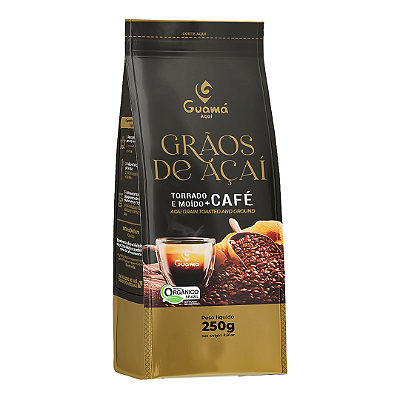 Café De Açaí 100% Grãos De Açaí Torrado E Moído + Café Tradicional
