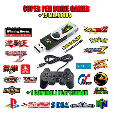 Video Game Box 90000 Jogos Clássicos Retro 2 Controles com Fio - GAME LIFE  BRASIL