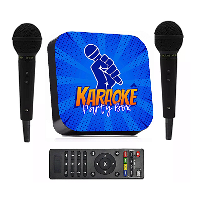 Karaoke Party Box Verde +2 Microfones +de 1000 Músicas Com