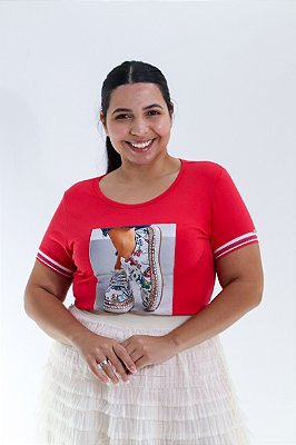 Blusa T-Shirt Plus Size - Cecília
