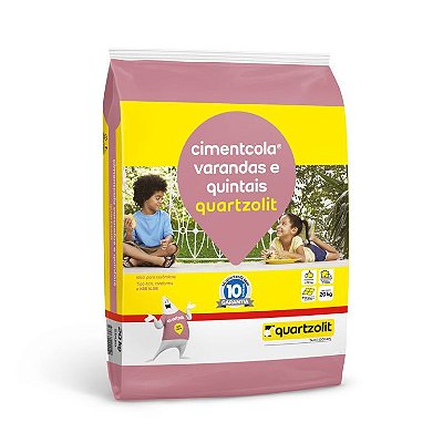 Argamassa Quartzolit Cimentcola varandas e quintais (ACII)