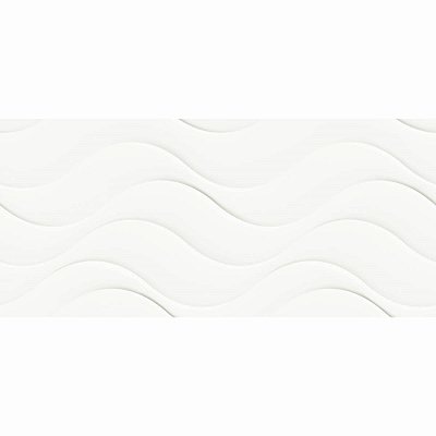 Azulejo Pisoforte 41 x 90 Solon White 3d Acetinado
