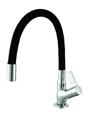 Torneira Cozinha Mesa Meber 1173 C-36 Preto Moldável