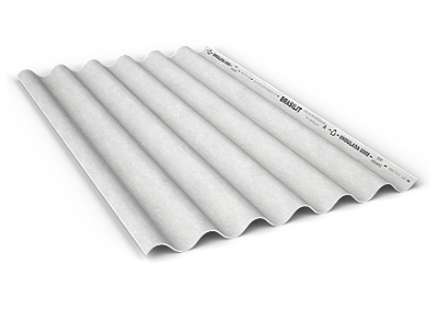 Telha de Fibrocimento Sem Amianto Brasilit 6mm 1,10 x 2,13m