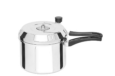 Pipoqueira em alumínio polido