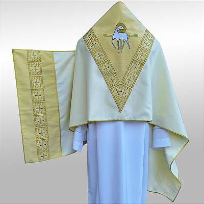 Véu Umeral para Benção do Santíssimo Bege CG 670