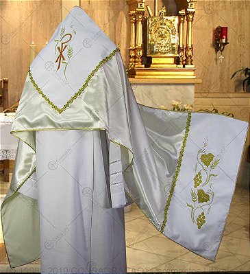 Véu Umeral Bordado CG 310