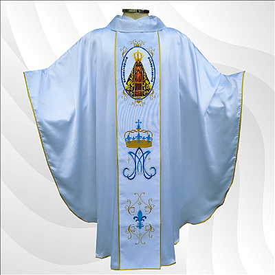 Casula de Nossa Senhora Aparecida com Galão Bordado