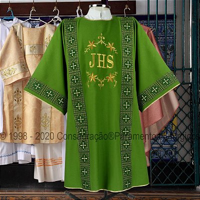 Dalmática com Fita Bordada – CG 988