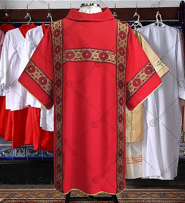 Dalmática com Galão Litúrgico – Modelo H