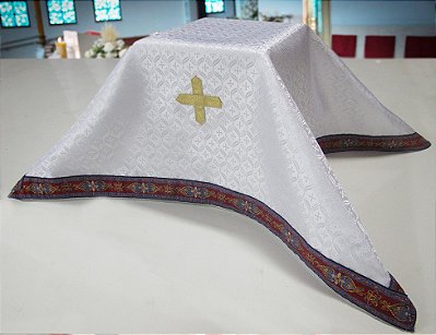 Véu de Cálice em Jacquard Litúrgico Bordado