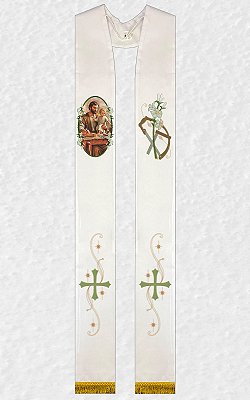 Estola Sacerdotal São José Operário com Franja