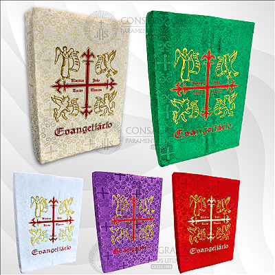Capa para Evangeliário Bordada Jacquard Litúrgico
