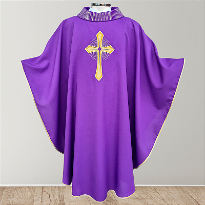 Casula Sem Galão com Gola Bordada - CG 402