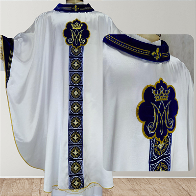 Casula Mariana Solene com Galão em Veludo CG 986