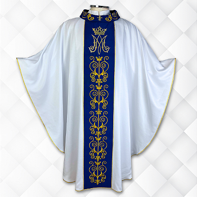 Casula Mariana Solene c/ Galão e Gola Bordada CG 981