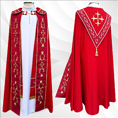 Capa de Asperge Vermelha Rústico c/ Pedrarias - CG 325