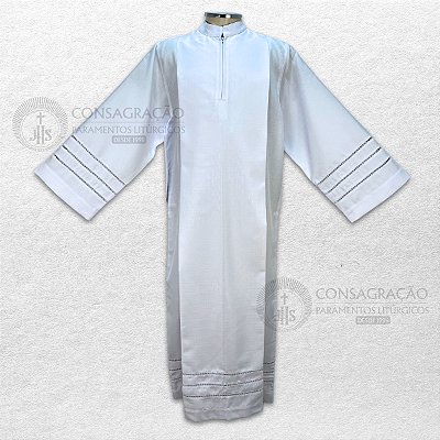 Tunica Tradicional com Entremeio Ponto Palito - CG 612