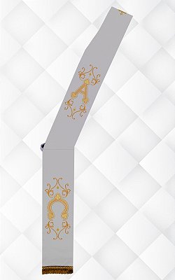 Estola Diaconal Bordada com Franja CG A016