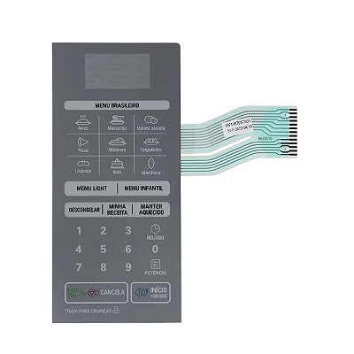 Membrana do Display Micro-ondas LG MS3049L - MFM63057001