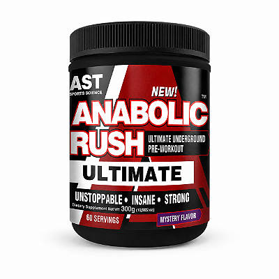 Pré-Treino Anabolic Rush Ultimate 300g Laranja, Uva e Limão | AST Sports