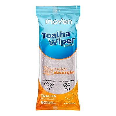 Toalha Descartável Multiuso Reutilizável 60un Inoven