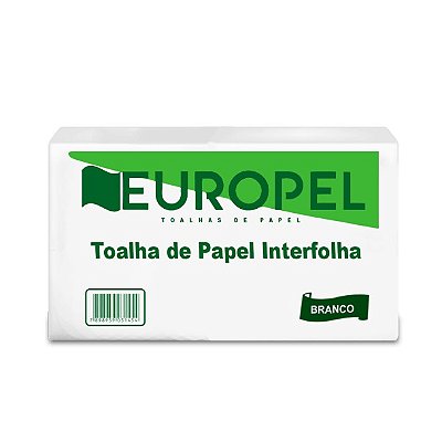 Kit 4x Papel Toalha Interfolha 500g Branco 19x20 Europel