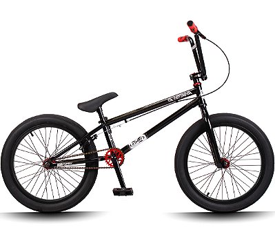Bicicleta Bmx CR-Defender 100% Cromoly Pedivela 3 Peças Central MID - Preto